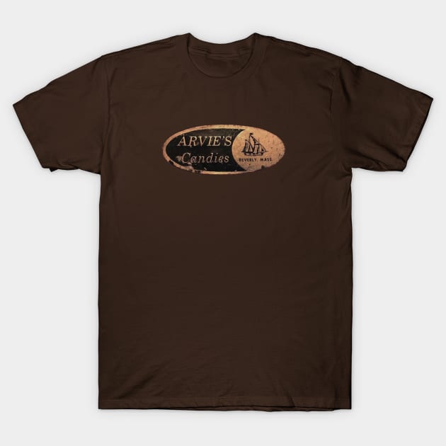 Arvie's Candies Beverly Mass T-Shirt by GeekGiftGallery